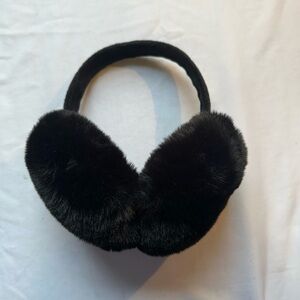 Chic Black Faux Fur Earmuffs